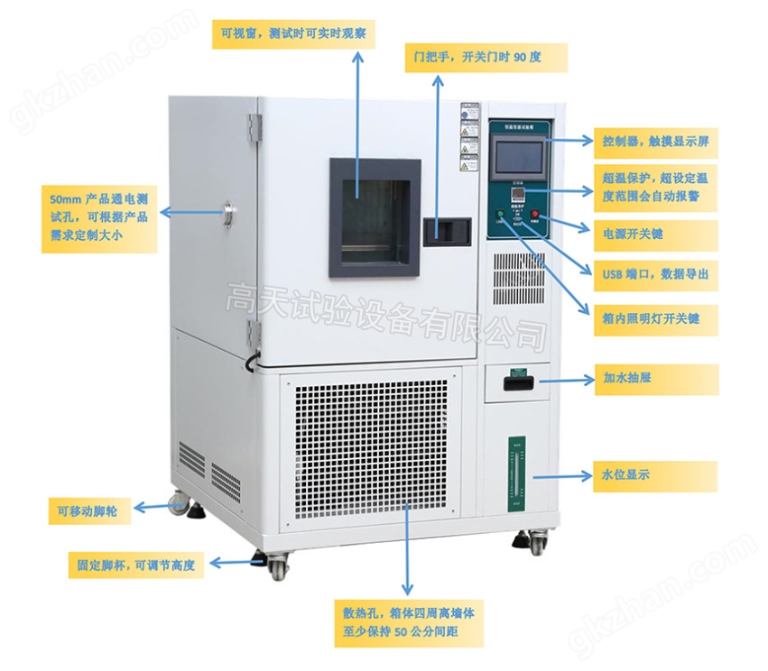 米乐M6：双层恒温恒湿试验箱内箱尺寸80L(图3)