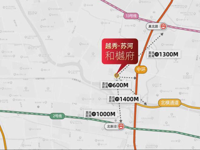 米乐M6平台：普陀越秀苏河和樾府(2024)网站售楼处丨营销中心位置(图14)