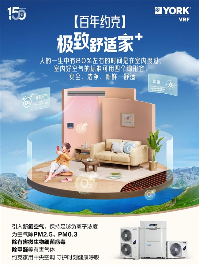米乐M6：约克VRF中央空调全家人的清凉舒适秘籍(图3)