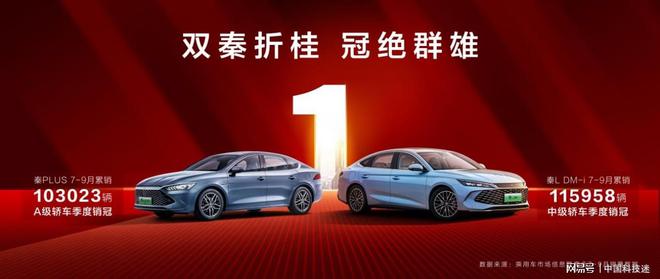 比亚迪秦家族问鼎主流轿车市场单月销量突破75万辆(图1)