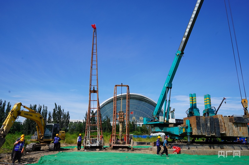米乐M6平台：项目进场试桩京津冀同城商务区建设进入新阶段(图1)
