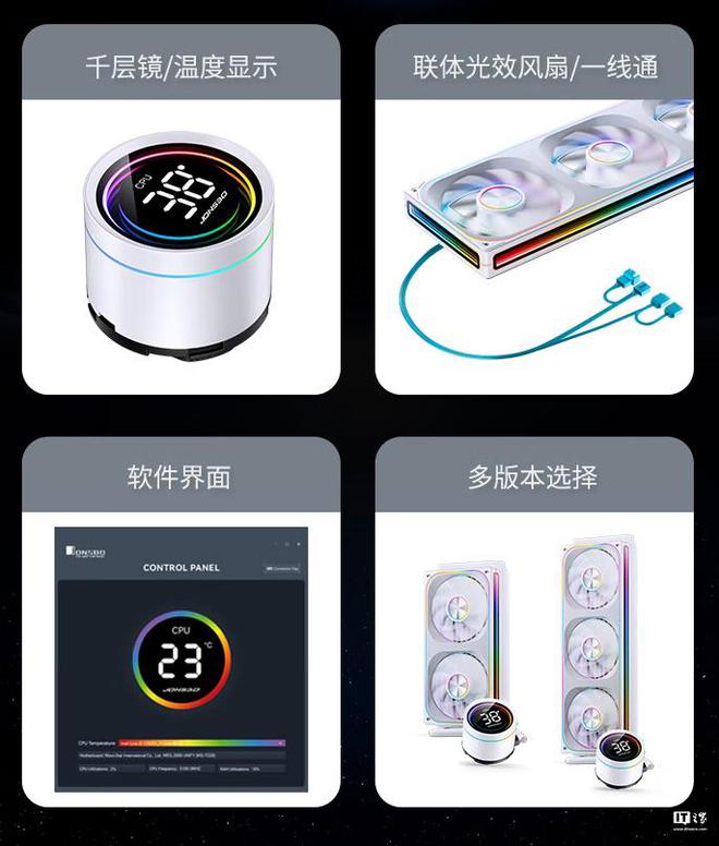 乔思伯推出TH-240360系列水冷散热器349元起(图2)