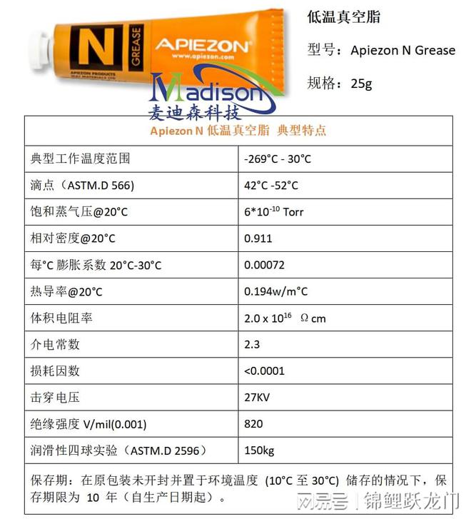 英国阿佩佐Apiezon真空润滑油脂N型H型L型M型T型PFPE501型(图2)