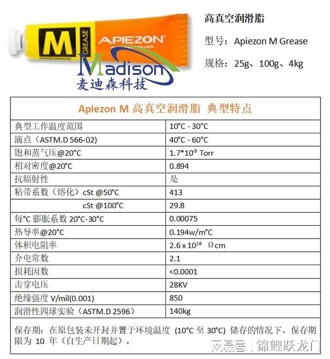 英国阿佩佐Apiezon真空润滑油脂N型H型L型M型T型PFPE501型(图6)