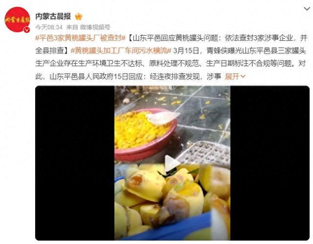 平邑3家黄桃罐头厂被查封从严从快处理(图1)