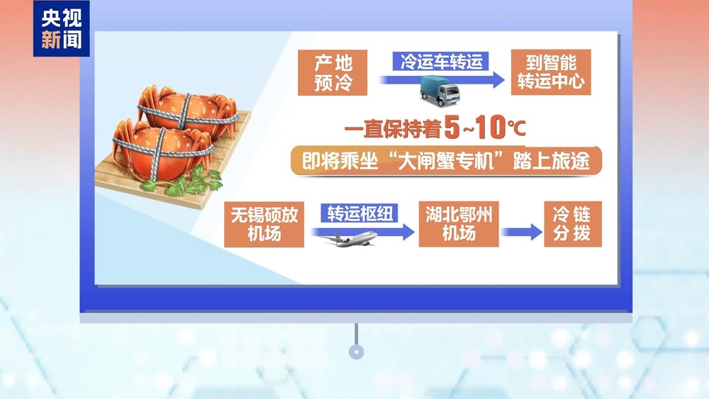 大闸蟹坐“头等舱”24小时飞抵千家餐桌(图7)