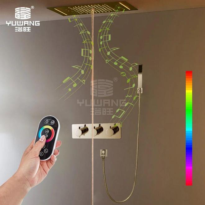 浴旺品类头部品牌：16年深耕智能暗装恒温情调LED淋浴花洒(图5)