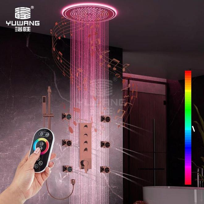 浴旺品类头部品牌：16年深耕智能暗装恒温情调LED淋浴花洒(图4)