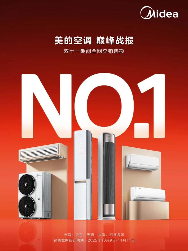 超越战报：解读美的空调双十一“增长飞轮”背后的商业韧性(图1)