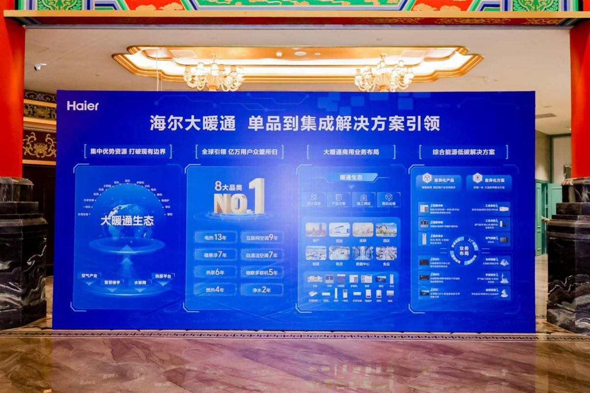 海尔暖通商用以12大核心场景撑起8项第一(图1)
